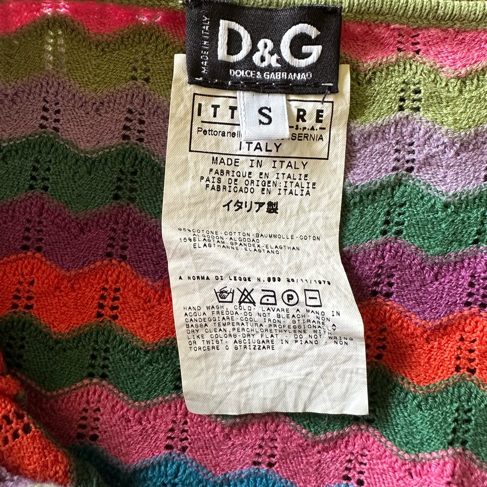 Rare Dolce &Gabbana crochet knit top - Picture 3 of 7